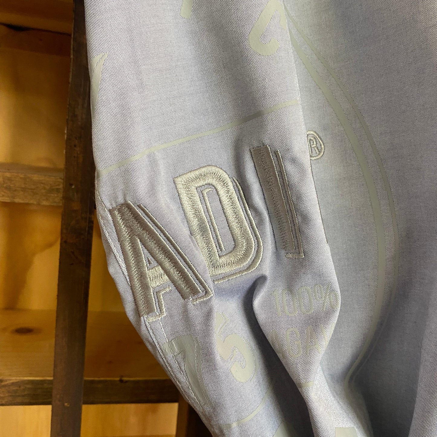 Embroidered Side Logo Button Up