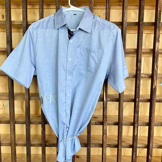 Embroidered Side Logo Button Up