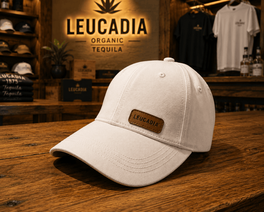 Leucadia® White and Leather Cap