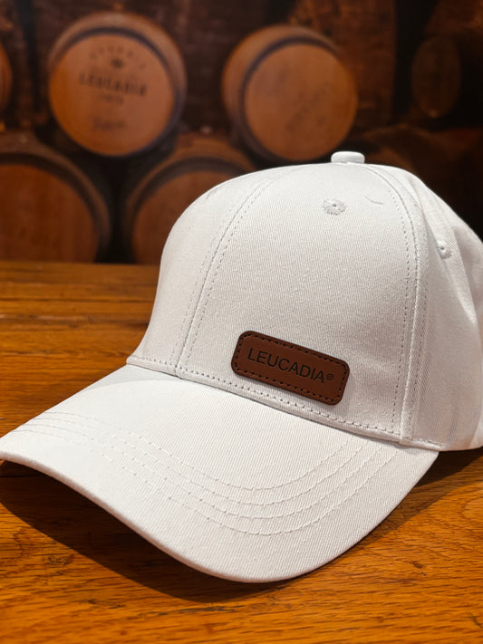 Leucadia® White and Leather Cap