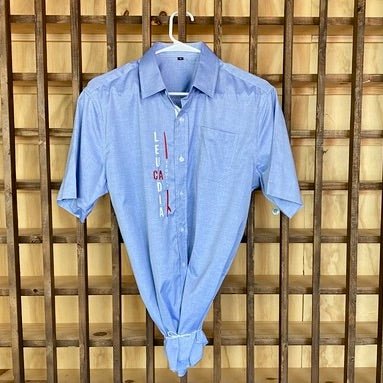 Front Embroidered Button up